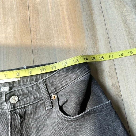 abercrombie & fitch the 90s relaxed jeans high rise curve love size 27/4 long - Picture 6 of 8